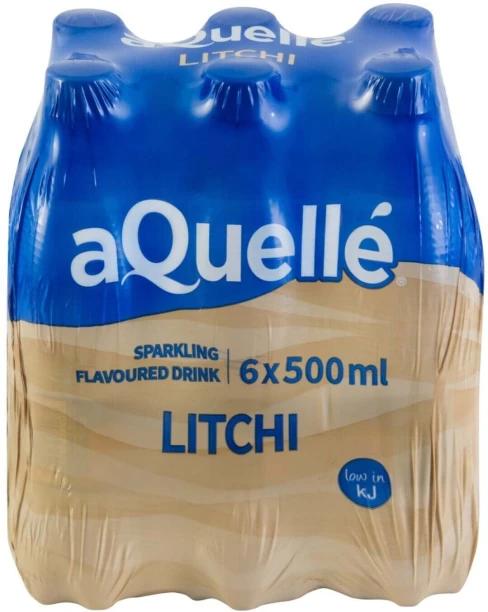 aQuelle Sparkling Litchi Flavoured Water 6 x 500 ml (6x500 ml)