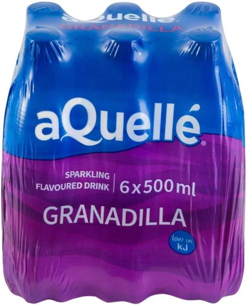 aQuelle Sparkling Granadilla Flavoured Water 6 x 500 ml (6x500 ml)