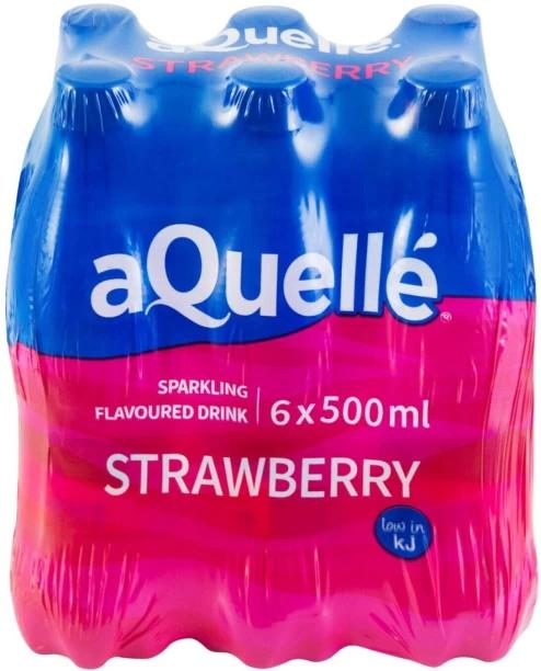aQuelle Sparkling Strawberry Flavoured Water 6 x 500 ml (6x500 ml)