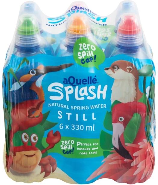 aQuelle Splash Natural Spring Water 6 x 330 ml (6x330 ml)