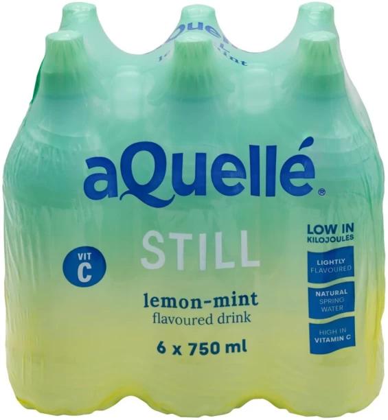 aQuelle Lemon-Mint Drink Flavoured Water 6 x 750 ml (6x750 ml)