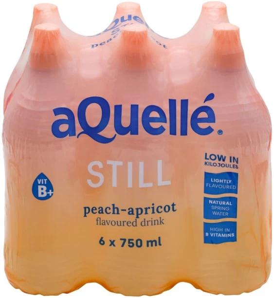 aQuelle Peach-Apricot Drink Flavoured Water 6 x 750 ml (6x750 ml)