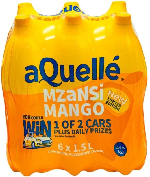 aQuelle Sparkling Mango Flavoured Water 6 x 1.5 l (6x1.5 l)